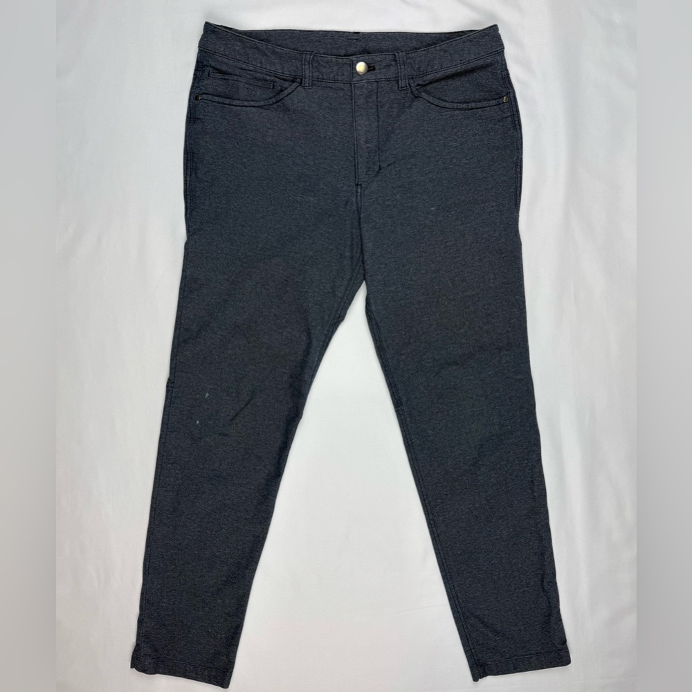 Lululemon Mens ABC Utilitech Pants 32 x 29 Slim 5 Pocket Heathered Deep Navy B4